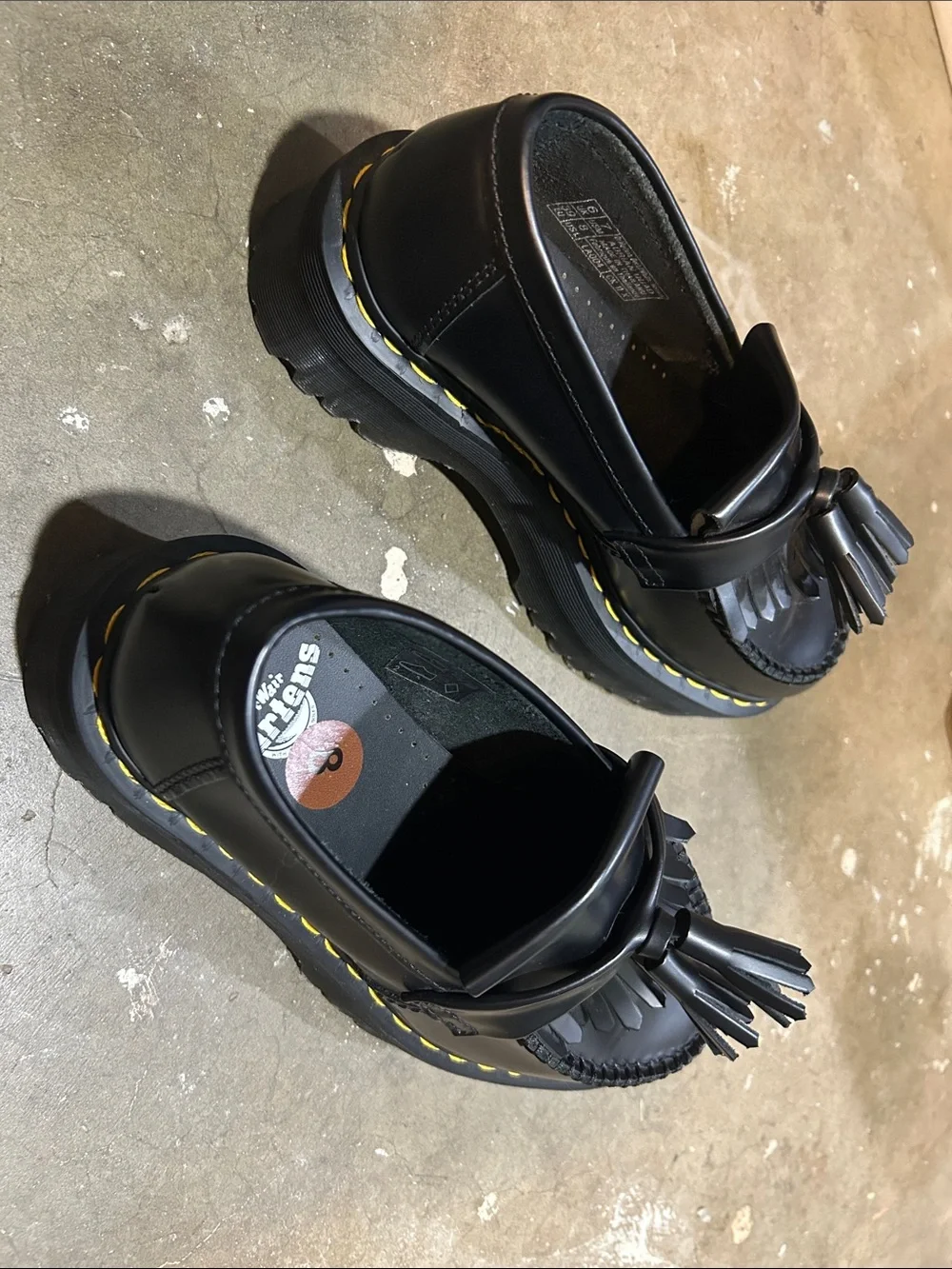 NWOT Dr. Martens Adrian Tassel Loafers in Black - Picture 3 of 5
